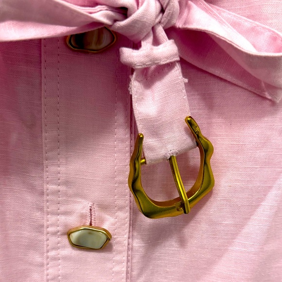 Pink Sleeveless Button-Down Dress | Sz S - Picture 4 of 5